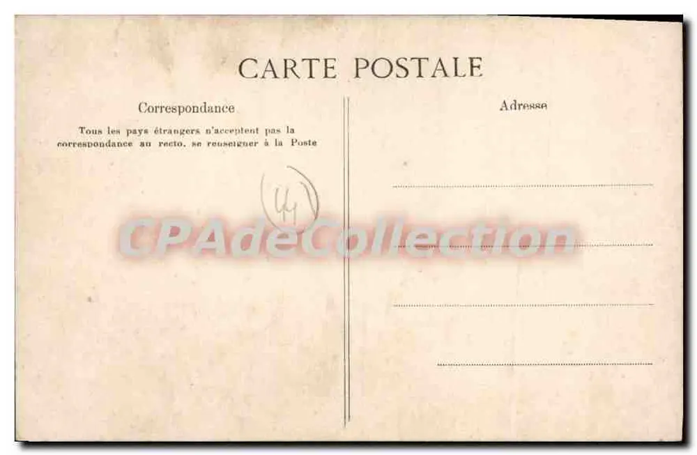 Verheiratetes Paar aus dem BOURG DE BATZ — Kleidung der Paludiers — Sammlung Villann, Quimper - Rückseite