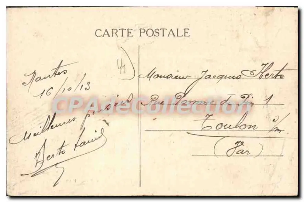 NANTES - Cours Cambronne — Coleção F. Chapeau, 9e mille - Verso