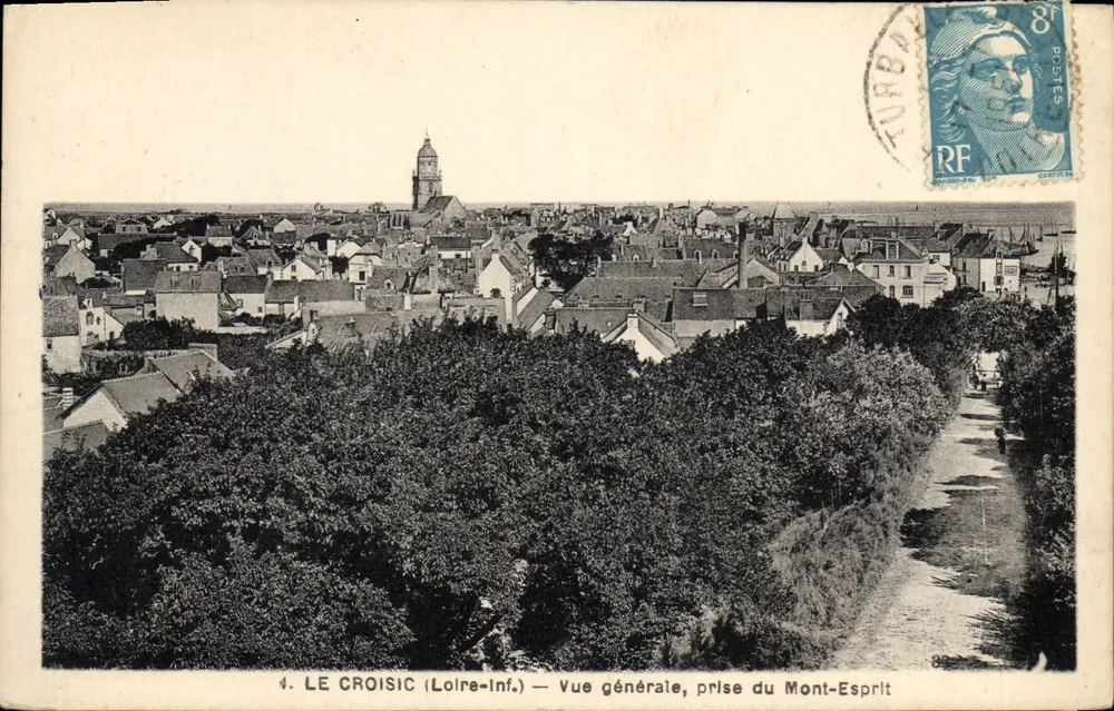Le Croisic (Loire-Inf.) — Allgemeiner Blick, aufgenommen vom Mont-Esprit — Verlag F. Chapeau, Nantes, Nr. 4 - Vorderseite