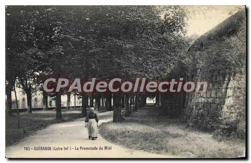 Guérande (Loire-Inf) — A Promenade do Meio-Dia — F. Chapeau, Nantes, n°165 - Frente