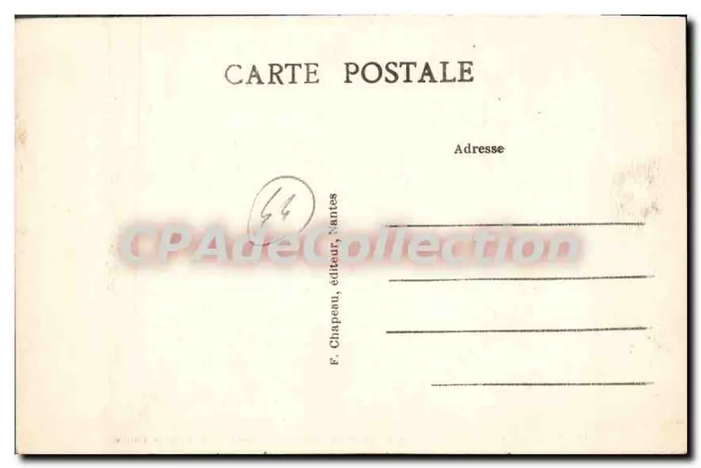 Pornichet (Loire-inf.) — Die Strände und die Küste, bei Bonne-Source, Richtung Punkt — F. Chapeau, Nantes - Rückseite