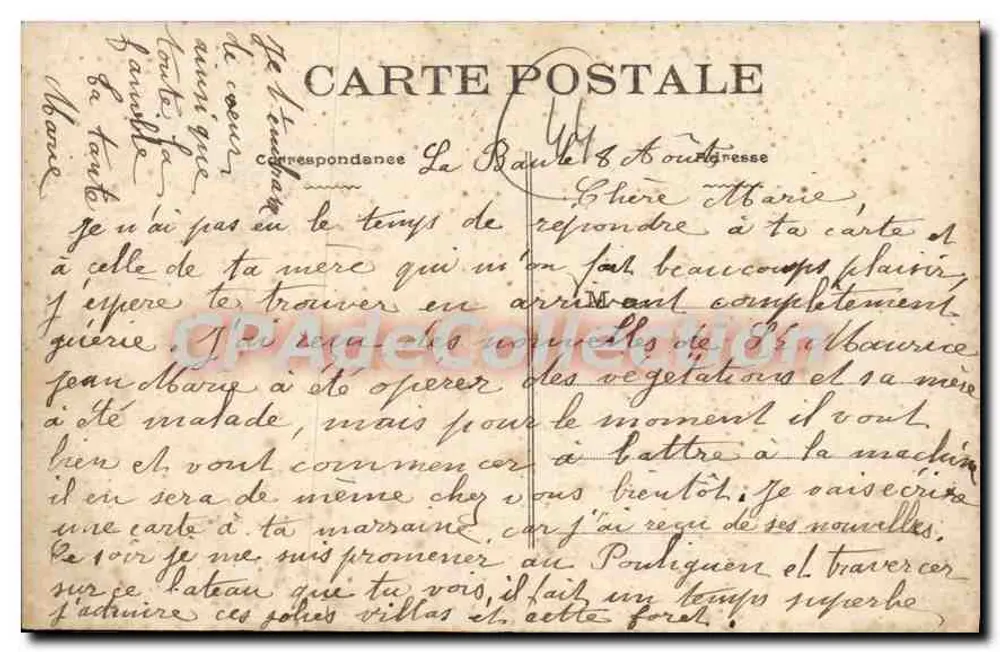 Le Pouliguen (L.-Inf.) — Ansicht der Hafenpromenade — Phototypie VASSELLIER, Nantes, n° 1077 - Rückseite