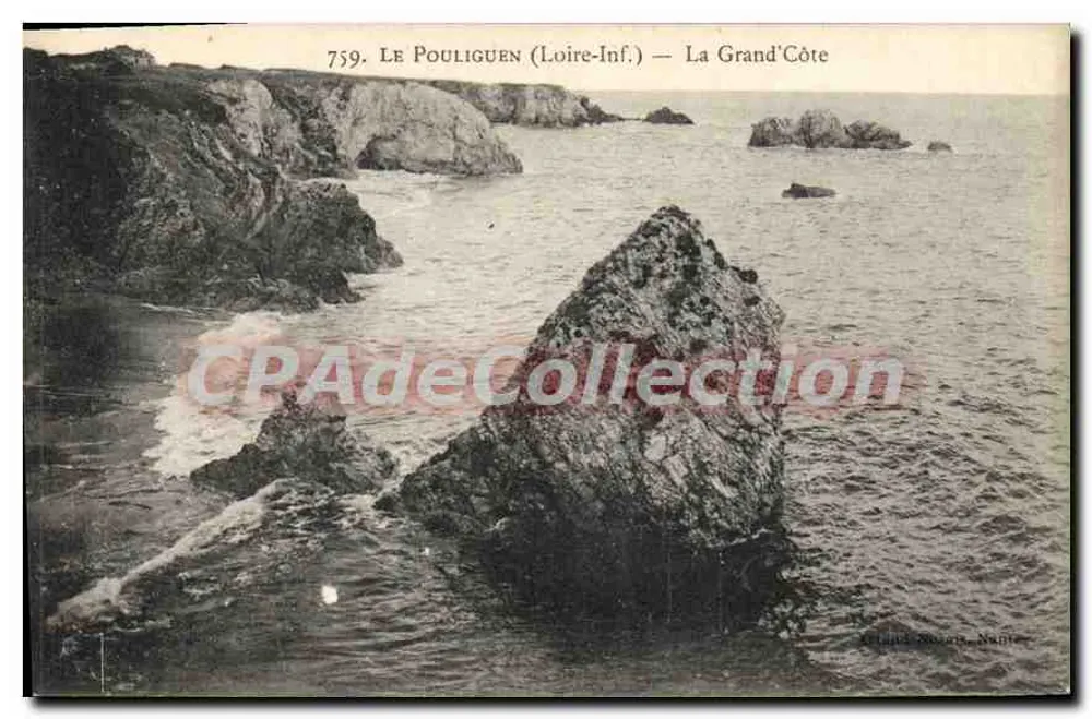 Le Pouliguen (Loire-Inf.) — La Grand'Côte — Guillet & Cie, Nantes - Vorderseite