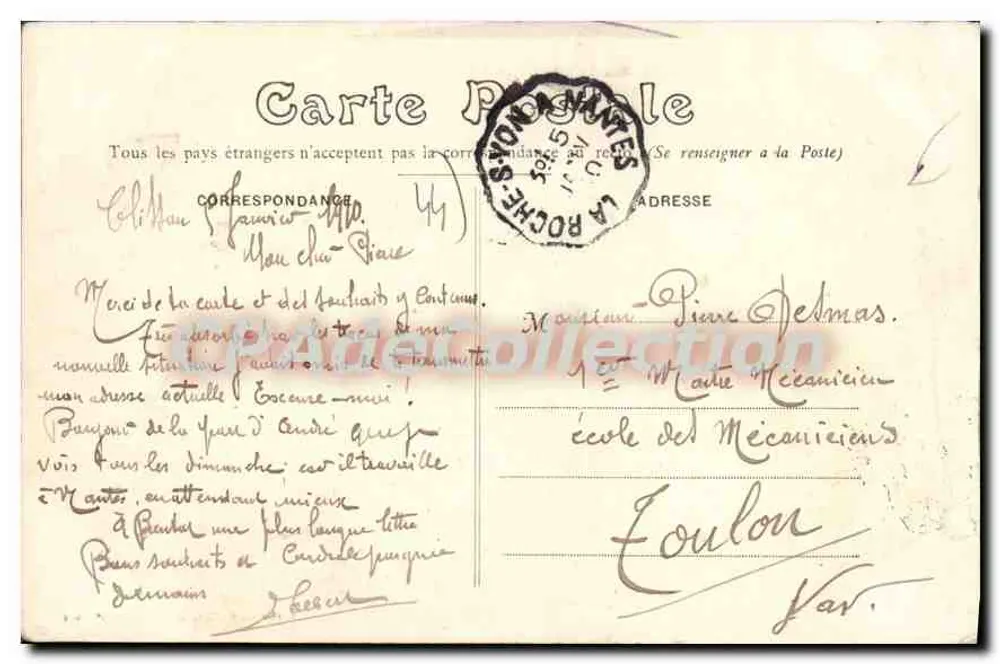 Clisson (Loire-Inférieure) — El Castillo antes de las Ruinas — Colección F. Chapeau, Nantes - 4e Mille - Reverso