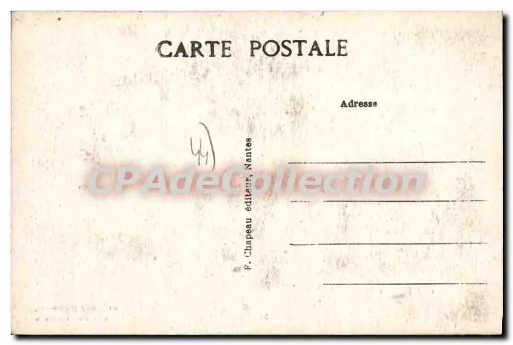 Batz (Loire-Inf.) — Noiva de Paludiers — F. Chapeau, Nantes - Verso