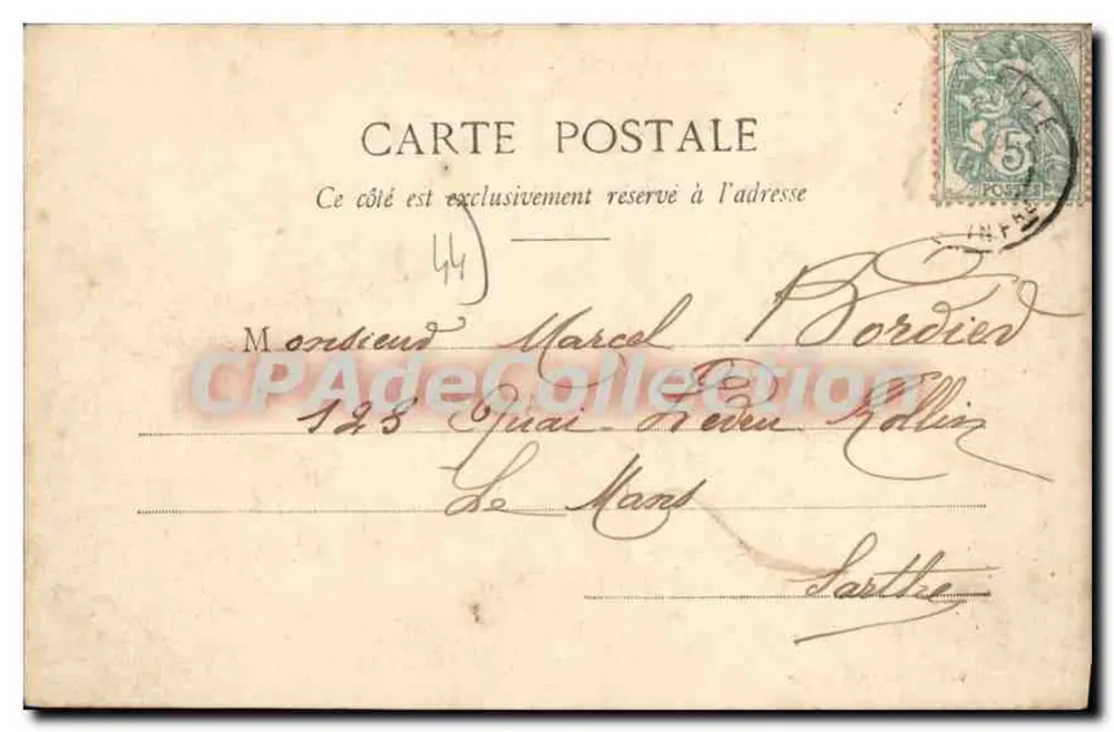 LA BAULE-sur-MER - Die Chapelle-Allee — aus der Sammlung G. I. de Nantes - Rückseite