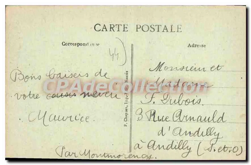 Le Pouliguen (Loire-Inf.) - Der Wald — unbekannter Verlag, Nr. 14 - Rückseite