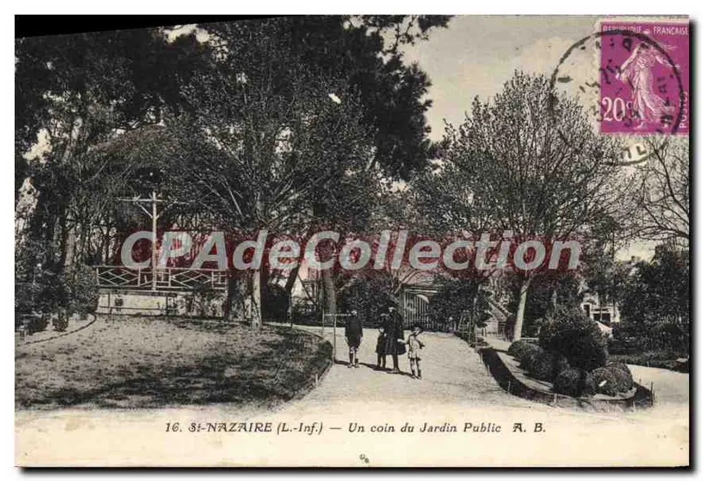 St-Nazaire (Unter Loire) — Ein Eckbereich des öffentlichen Gartens — A. B. - Vorderseite