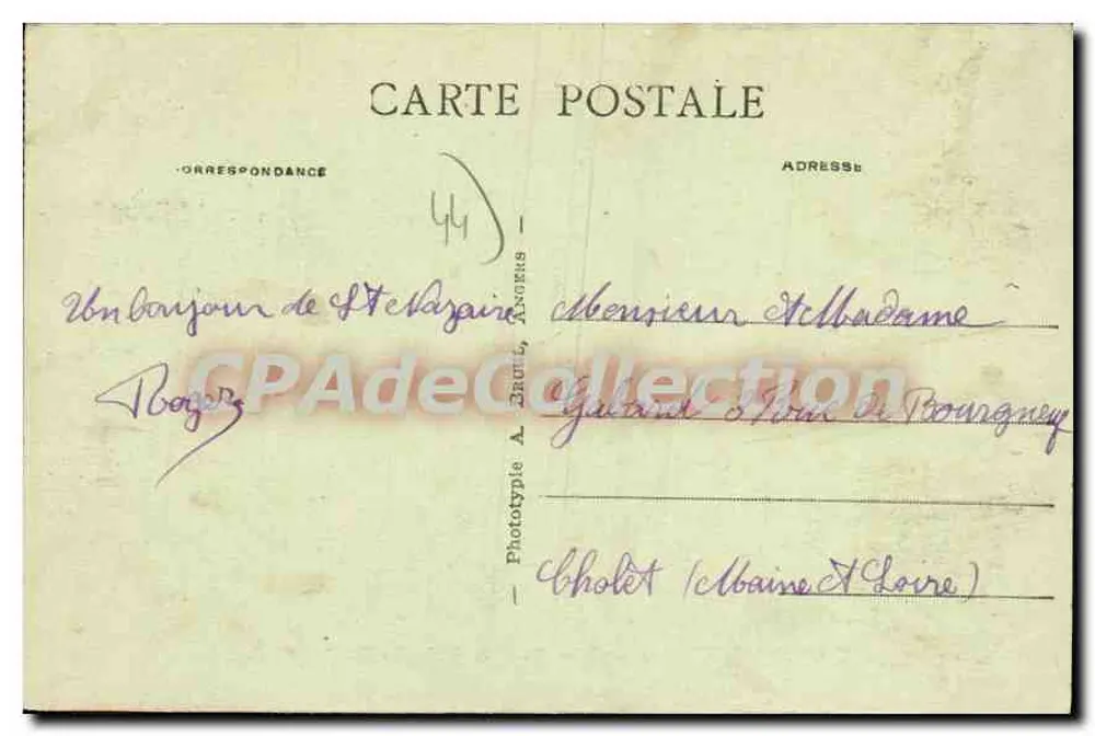 St-Nazaire (Unter Loire) — Ein Eckbereich des öffentlichen Gartens — A. B. - Rückseite