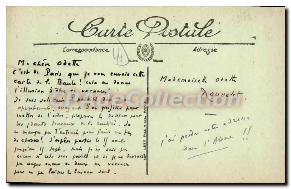 La Baule — As Villas das Dunas — LL. n°21 - Verso