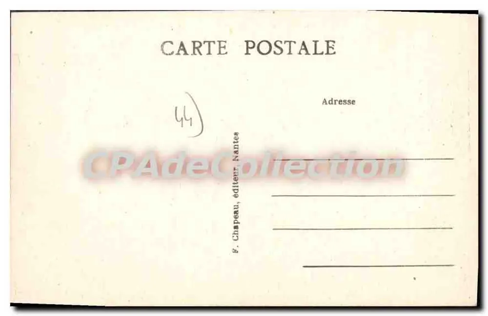 Batz (Loire-Inf.) — Der Grund der Plage Saint-Michel — G. Chapeau, Verlag Nantes - Rückseite