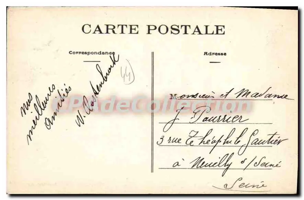 Le Croisic (L.-Inf.) — Allgemeine Ansicht der Küste von Port-Lin — Phototypie Vassellier, Nantes - Rückseite