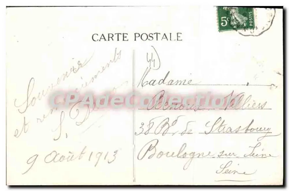 Pornichet (Loire-Inf.) — Ansicht der Strandpromenade in Richtung Alt-Pornichet — Sammlung F. Chapeau, Nantes, 2. Jahrtausend - Rückseite