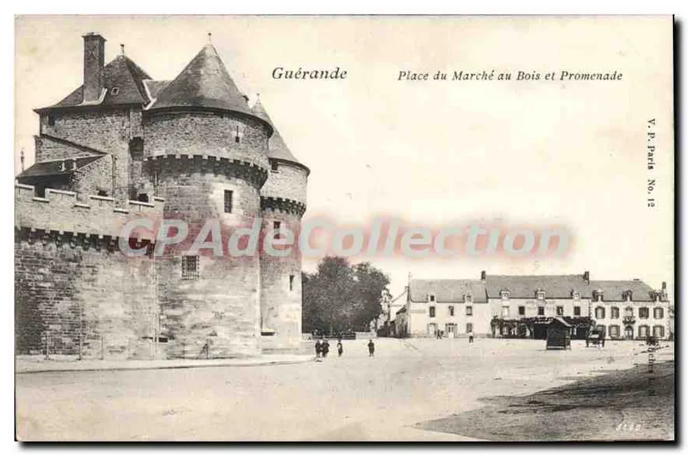 Guérande — Place du Marché au Bois und Promenade — V.P. Paris Nr. 12 - Vorderseite