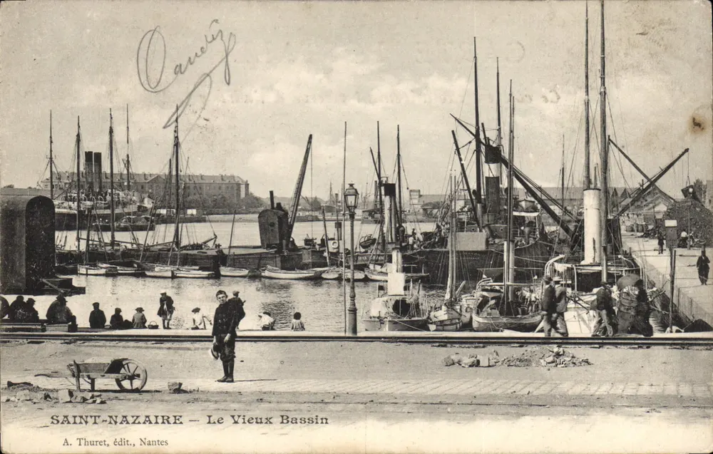Saint-Nazaire — Der alte Hafen — A. Thuret, Verlag, Nantes - Vorderseite