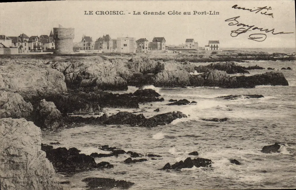 Le Croisic - Ansicht der Grande Côte am Port-Lin — Verlag Théral, Nantes - Vorderseite
