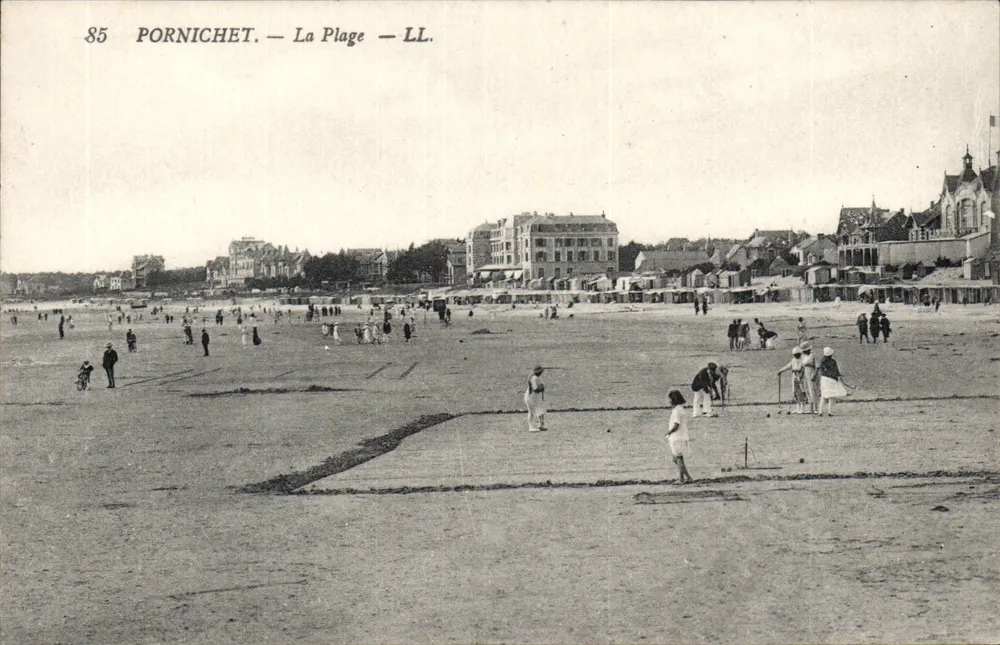 Pornichet — A Praia — LL. — Editor LL, n° 85 - Frente