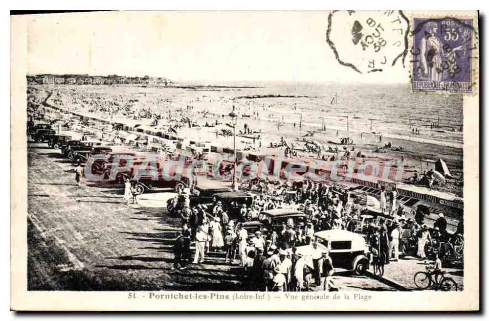 Pornichet-les-Pins (Loire-Inf.) — Allgemeiner Blick auf den Strand — Édition La Givrouard - Vorderseite