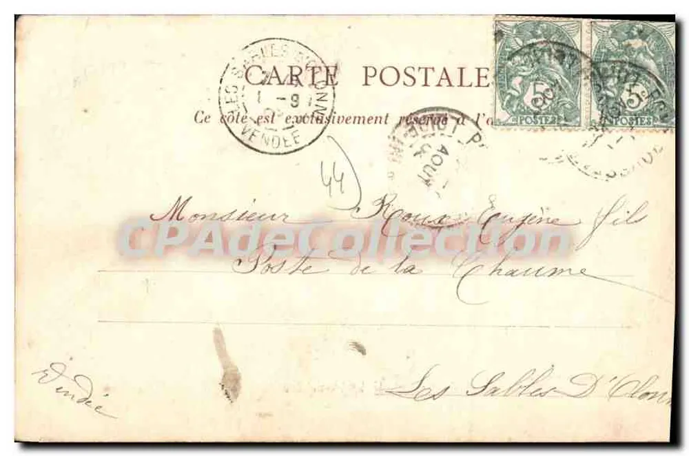 Quai der Jonnelière — NANTES (seine Umgebung) — Héliotypie Dugas, Nantes, Nr. 104 - Rückseite