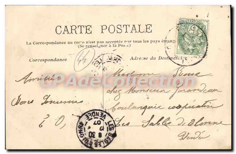 Pornic (L.-I.) — Das Casino an der Gourmalon-Strand — Verlag Ligeard, Pornic - Rückseite
