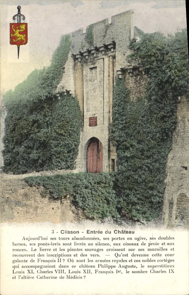 Clisson - Entrada do Castelo — editor Senni Aquatine, n°3 - Frente