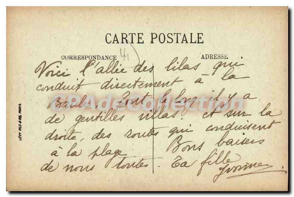 Le Pouliguen — Allée des Lilas — LL - Rückseite