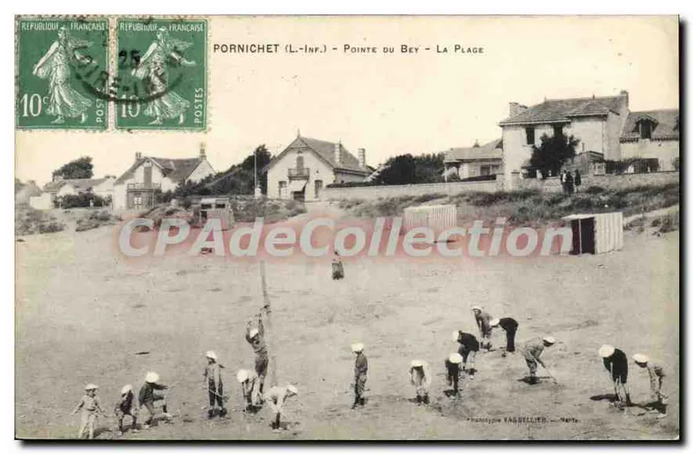 PORNICHET (L.-Inf.) - Ponta do Bey - A Praia — Phototype VASSELLIER — Nante - Frente