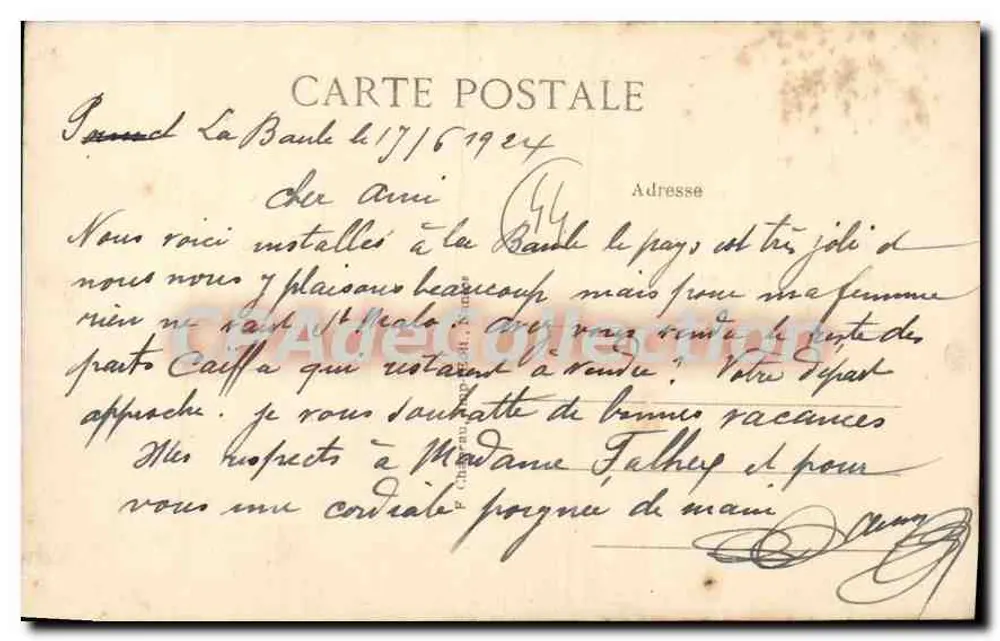 Le Croisic (Loire-Inf.) — Der Hafen — Zugang zu den Räumen — 11. Tausend - Rückseite