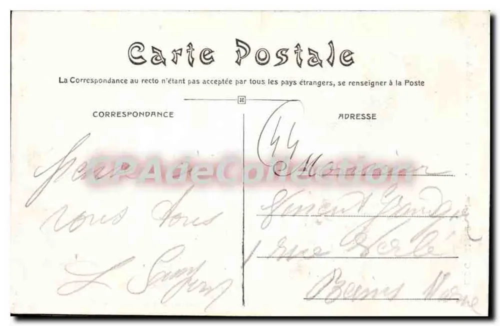 Le Croisic (L.-I.) — Die Rochers du Grand Autel — Sammlung Audonnet - Rückseite