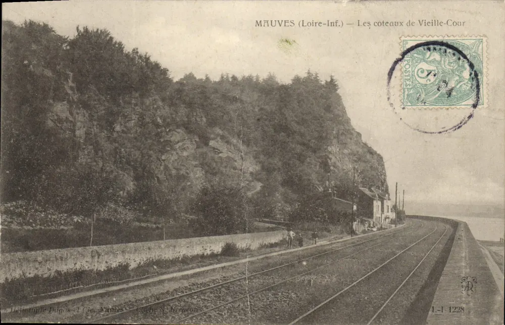 Mâuvès (Loire-Inf.) — Blick auf die Hänge von Vieille-Cour — Delintuple Dugos et Cie, Nantes - Vorderseite