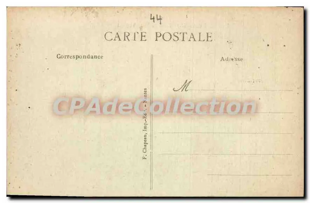 Marsac (Loire-Inf.) — Eingang zum Dorf von Westen — F. Clapean, Verlag, Nantes - Rückseite