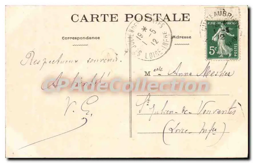Louisfert (Loire-Inférieure) — Megalithischer Calvarienberg — Thuret & Cie, Nantes - Rückseite
