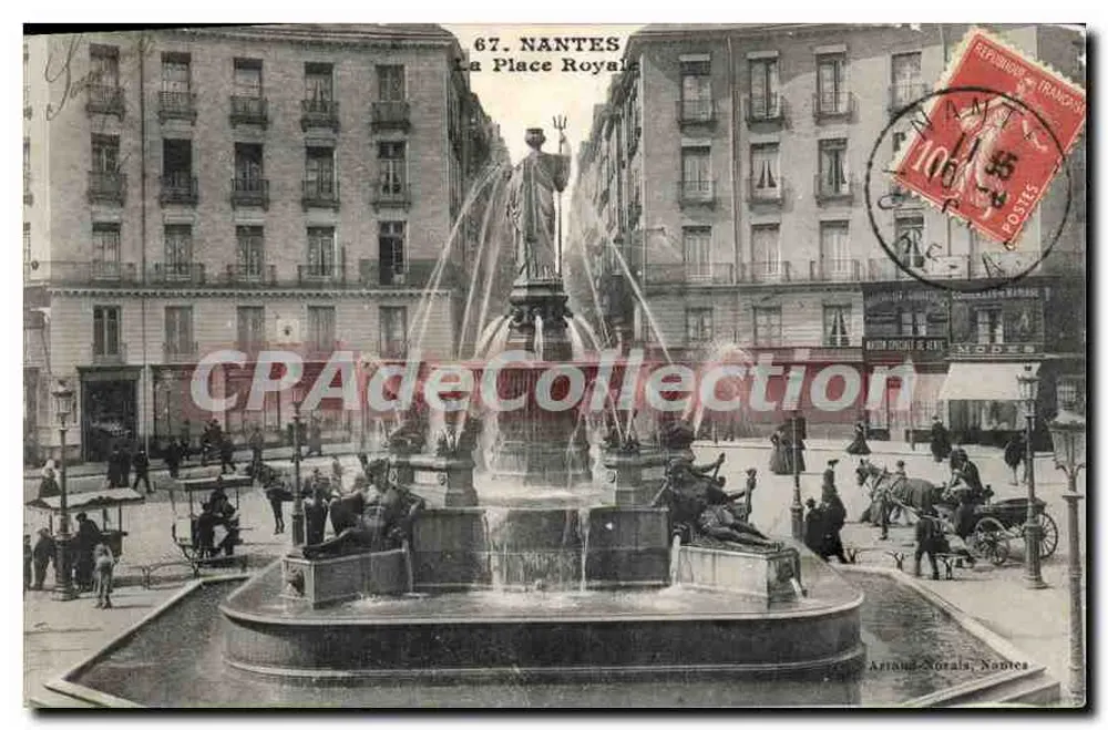 NANTES — A Praça Real — Armand Nouraïs, Nantes - Frente