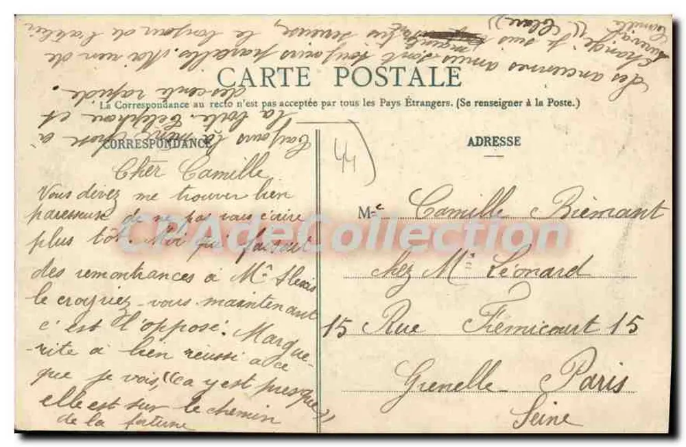 Nantes - Panorama der Viertel Ste-Croix und St-Nicolas — Verleger nicht sichtbar, Seriennummer nicht lesbar - Rückseite