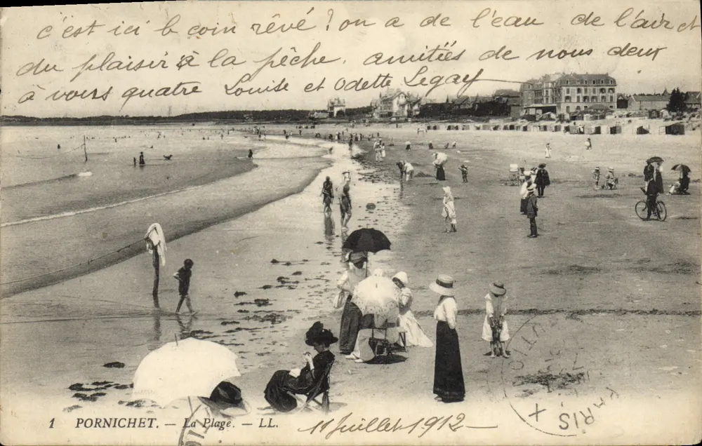Pornichet — A Praia — LL. - Frente