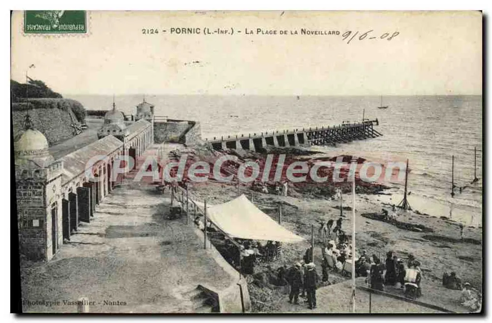Pornic (L.-Inf.) — La Plage de la Noveillard — Phototypie Vasselier, Nantes - Vorderseite