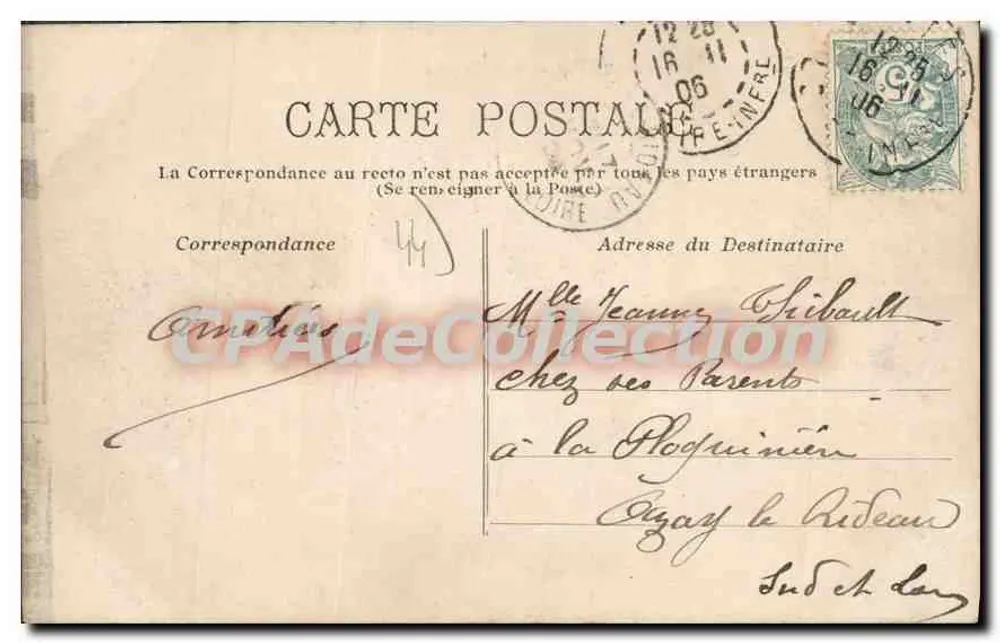 NANTES — O Hotel de Ville — Picon - Verso