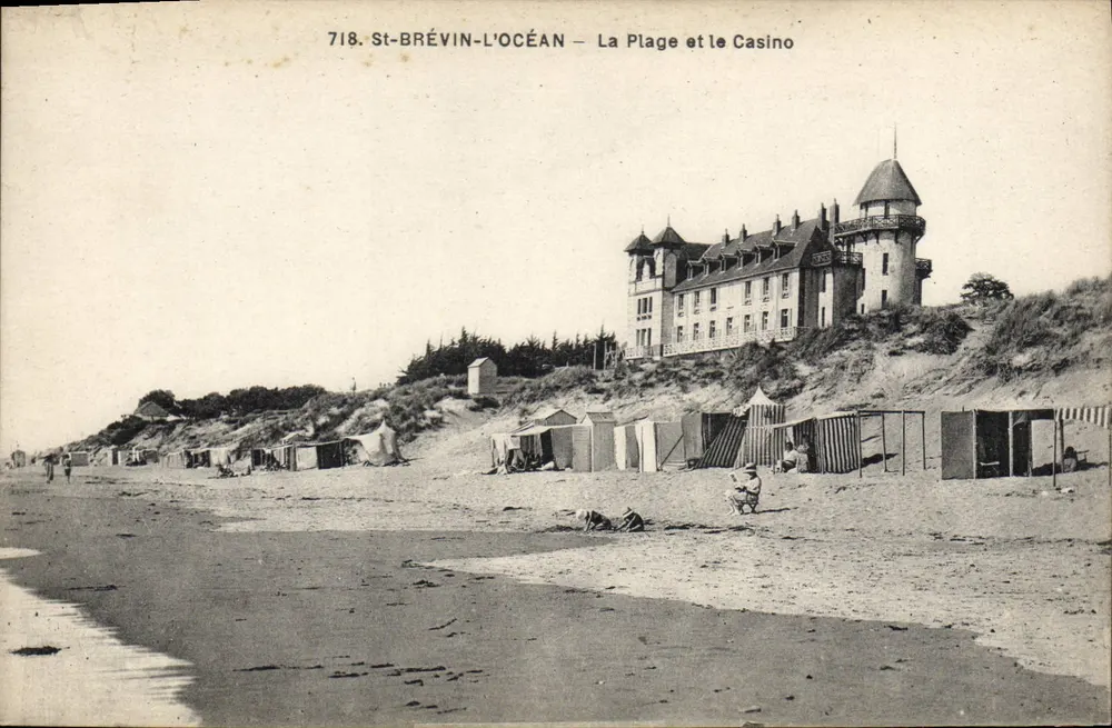 St-BRÉVIN-L'OCEAN — Die Strände und das Casino — Druckerei Jehly - Mortagne - Vorderseite