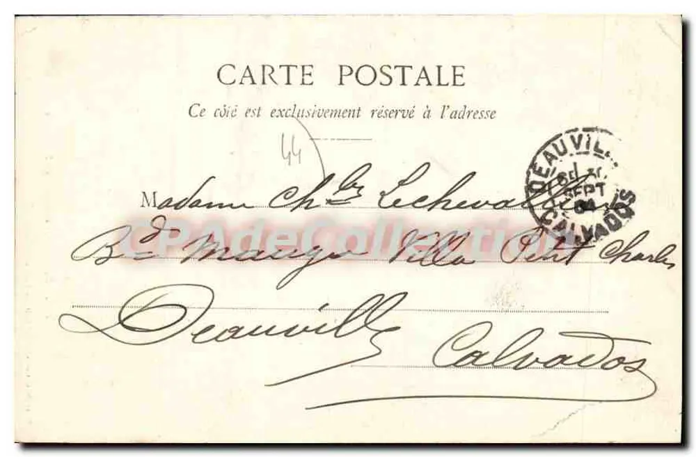 Nantes - Rue Cacault e Abside de St-Nicolas — Coleção G. I. D. de Nantes, n°41 - Verso