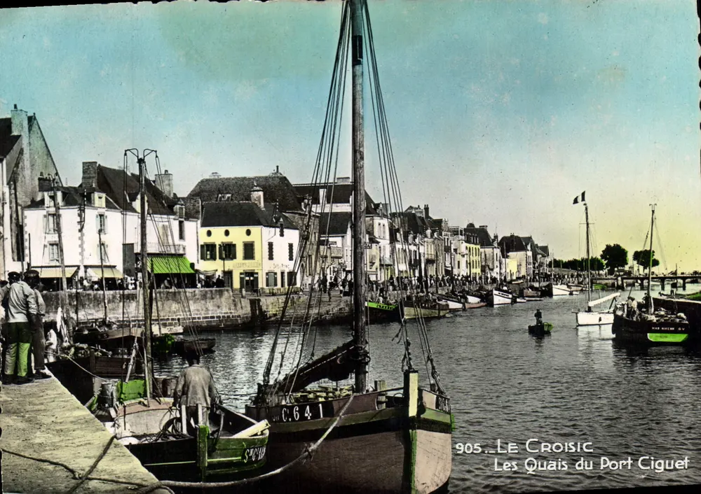 Le Croisic — Os Quais do Porto Ciguet — Edição La Vague de Strasbourg n°44 - Frente