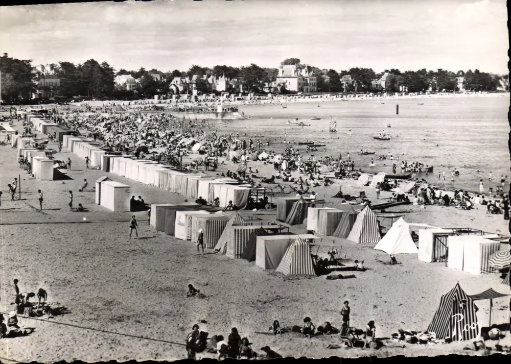 Le Pouliguen — Vista geral da praia — F. Chapeau, editor, n°44 - Frente