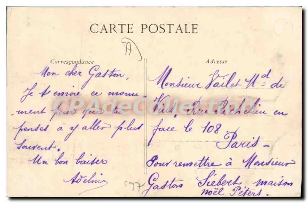 Coulommiers — La Caisse d'Epargne C.L.C. — Lib. E. Glozier - Verso