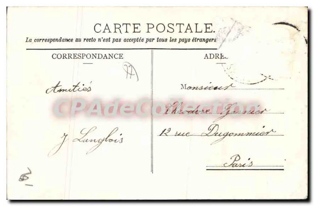 Chaumes (Sne et Mne) — Die Turm von Philippe Auguste in Arcy — J. Pronier, Verleger in Fontenay-Trésigny (Sne et Mne) - Rückseite