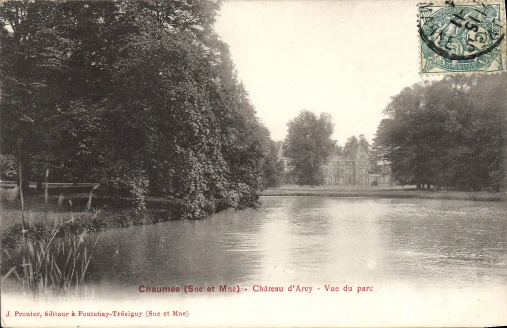 Chaumes (Sne et Mne) - Schloss Arcy - Blick auf den Park — J. Pronier, Verlag in Fontenay-Trésigny (Sne et Mne) - Vorderseite