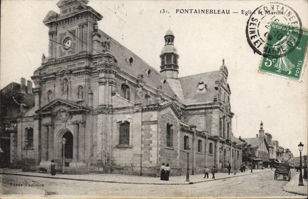 Fontainebleau — Kirche & Markt — Bazare Parisien Nr. 131 - Vorderseite