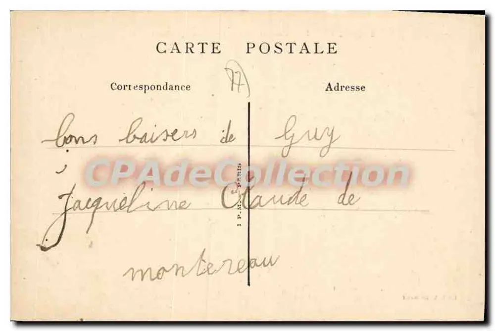 Montereau – Allgemeiner Blick von Surville — Verlag A. Richard - Rückseite