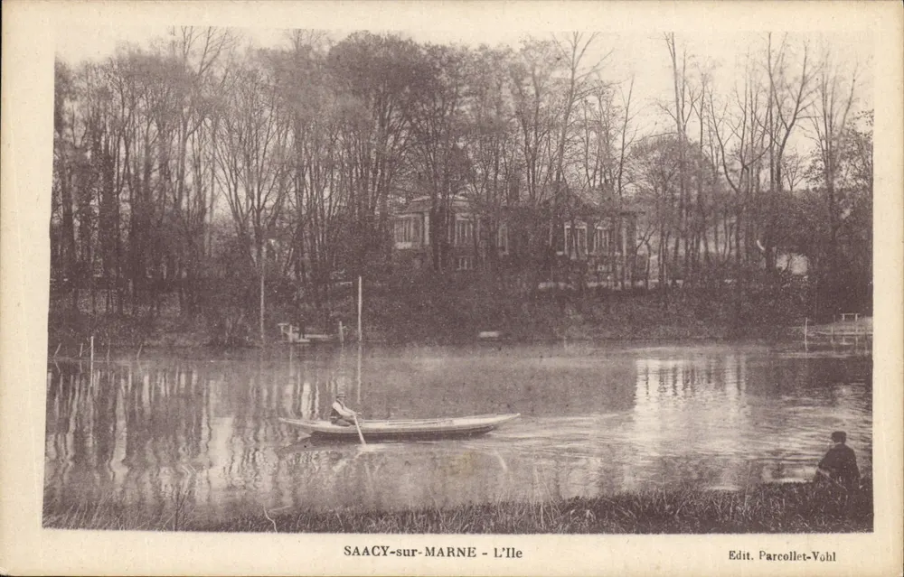 SAACY-sur-MARNE - A Ilha — Edit. Parcollet-Vohl - Frente