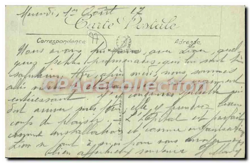 Fontainebleau — La Grande Rue — L.L. — n°89 - Verso