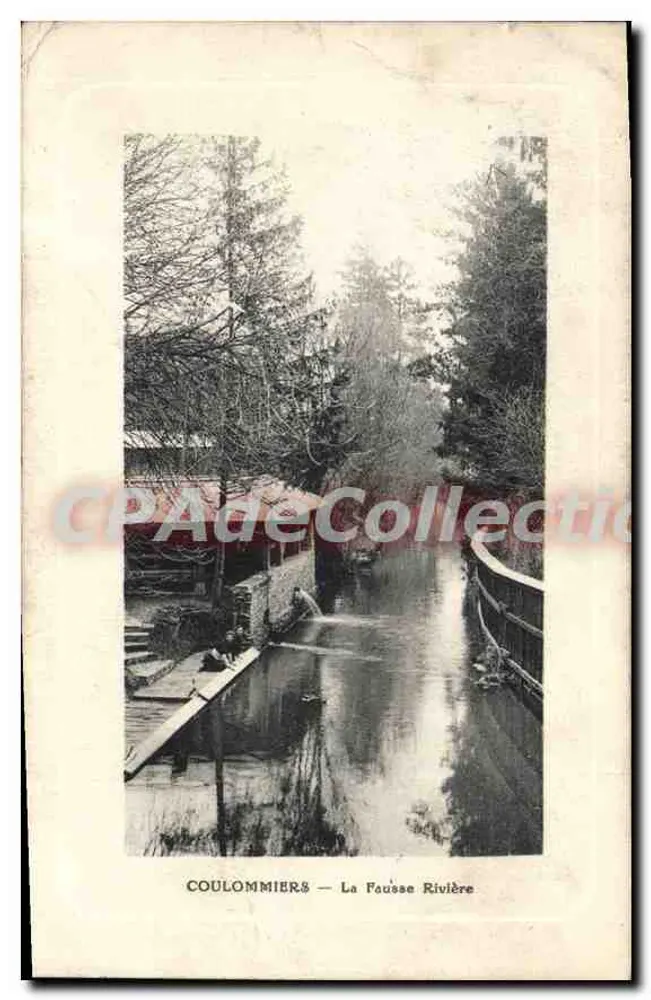 Coulommiers — La Fousse Fluss — Vintage Postcard/Antike Ansichtskarte - Vorderseite