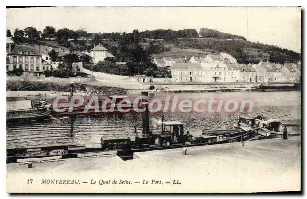 Montereau — Le Quai de Seine — Le Port — LL - Vorderseite